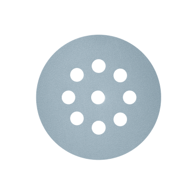 Наждачная бумага SIA Р100 в кругах  siaflex D=125мм, 8-1 отв. СИНЯЯ